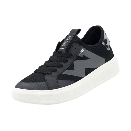 TÊNIS STREET TECH PATTERNED PRETO BRANCO